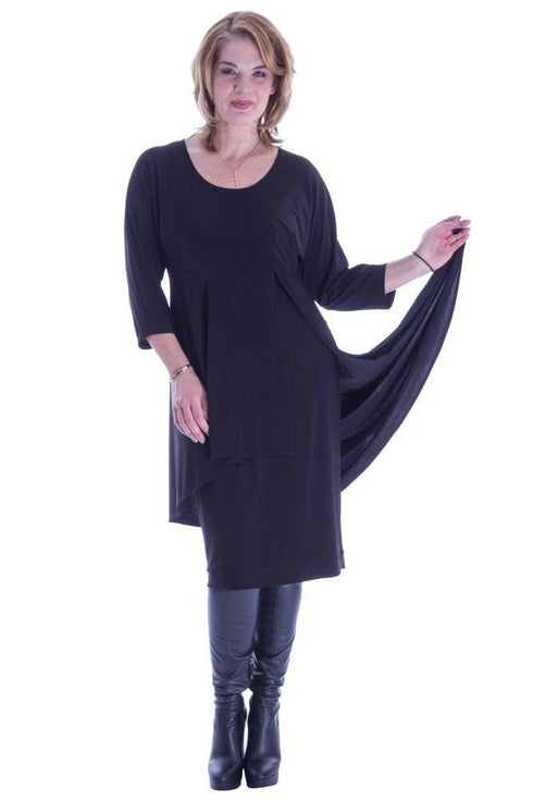 Rochie jerse neagra  Liza Panait Liza Panait Online Boutique